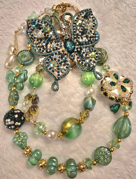 Green Butterfly Accessory Chain