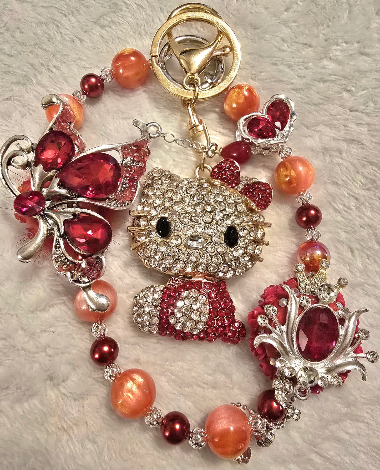 Red HK Accessory Chain