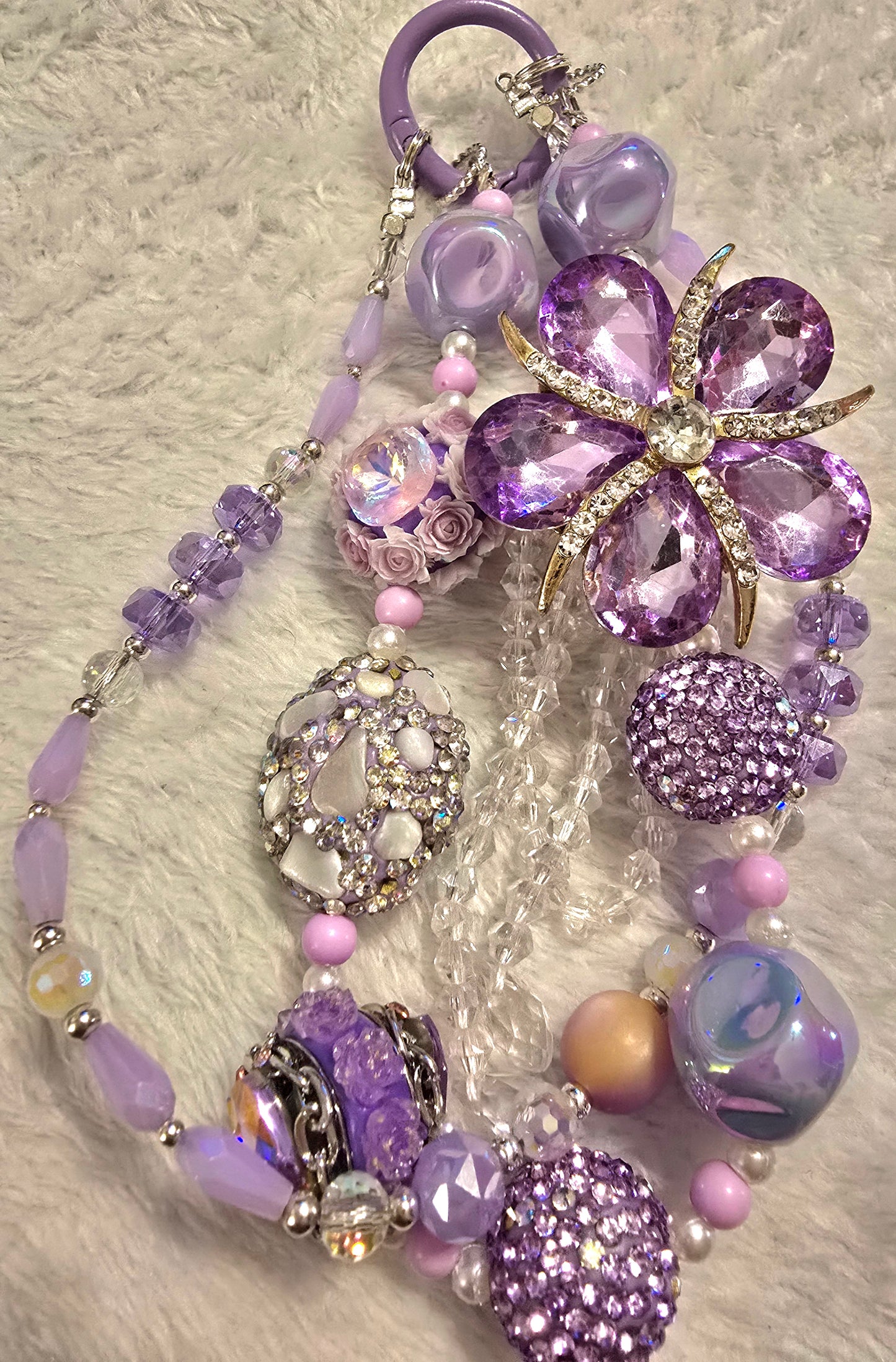 Lavender Flower Accessory Chain