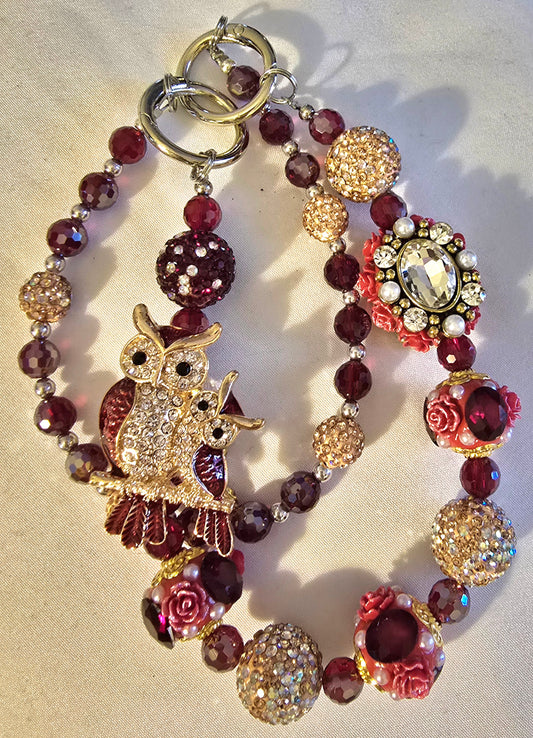 Twin Owls Accessory Chain