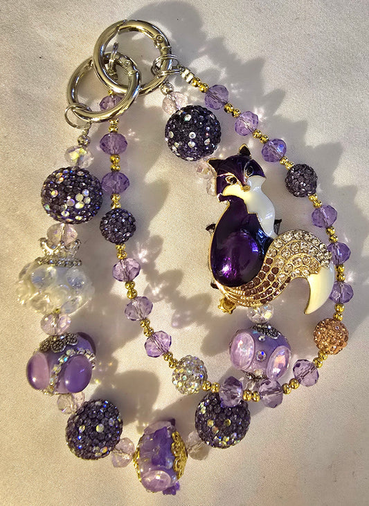 Purple Fox Accessory Chain
