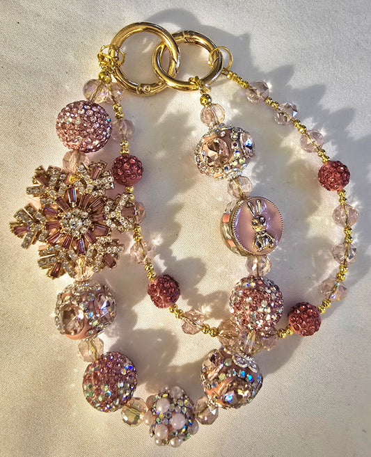 Pink Snowflake Accessory Chain
