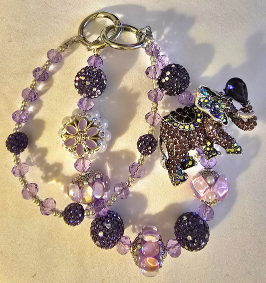Purple Elephant Accessory Chain