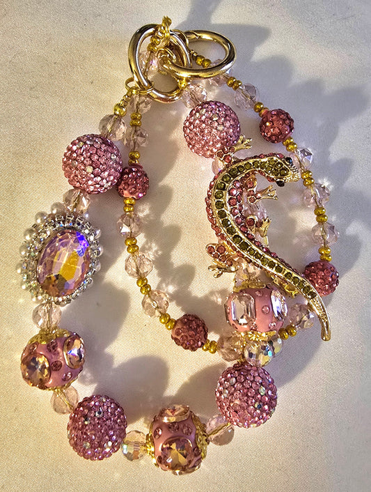 Pink Gecko Accessory Chain