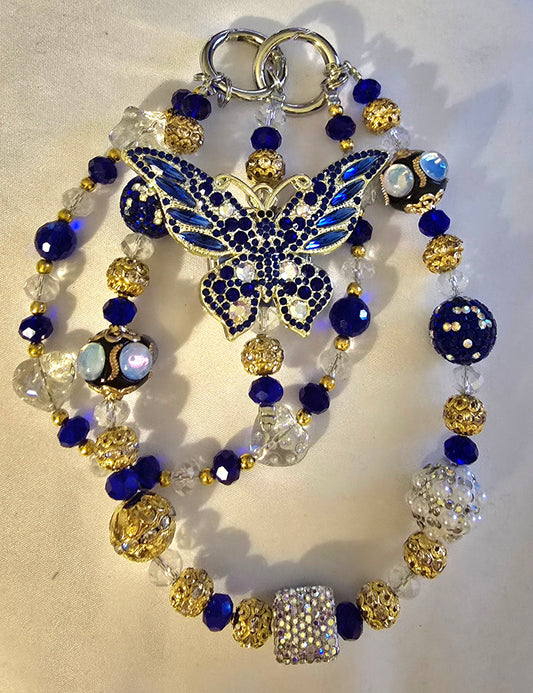 Blue Butterfly Accessory Chain