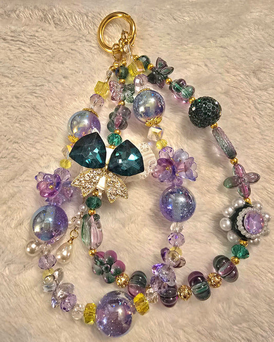 Teal Bow Accessory Chain