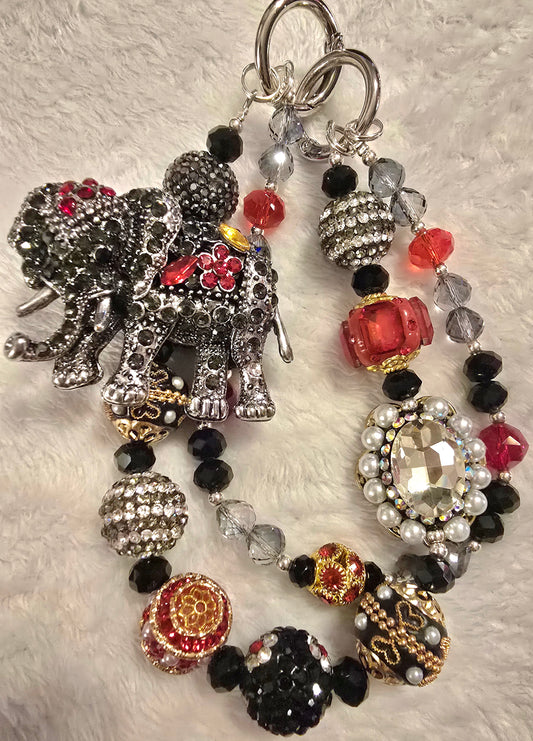 Black Elephant Accessory Chain