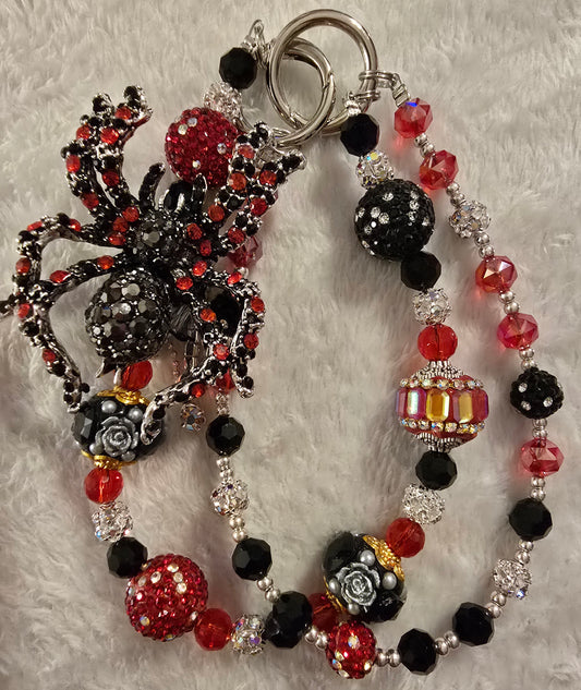 Black Red Accessory Chain