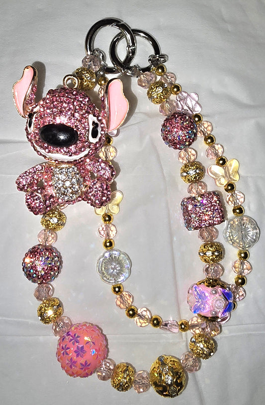 Pink Stitch Accessory Chain
