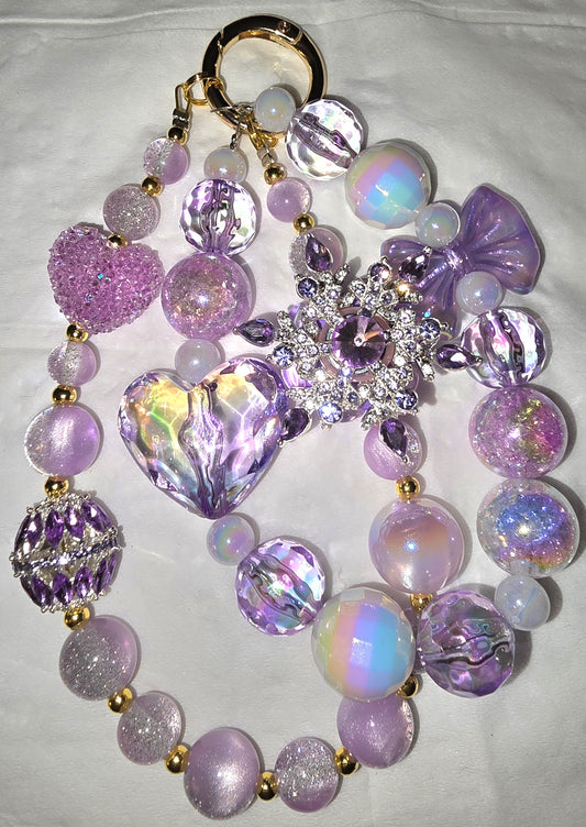 Purple Spinner Snowflake Accessory Chain