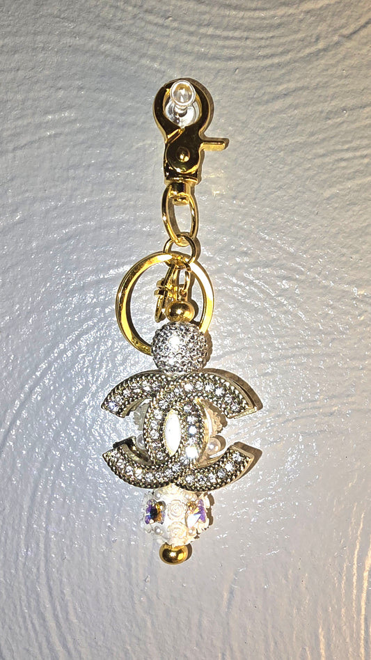 Crystal Carousel CC Keychain