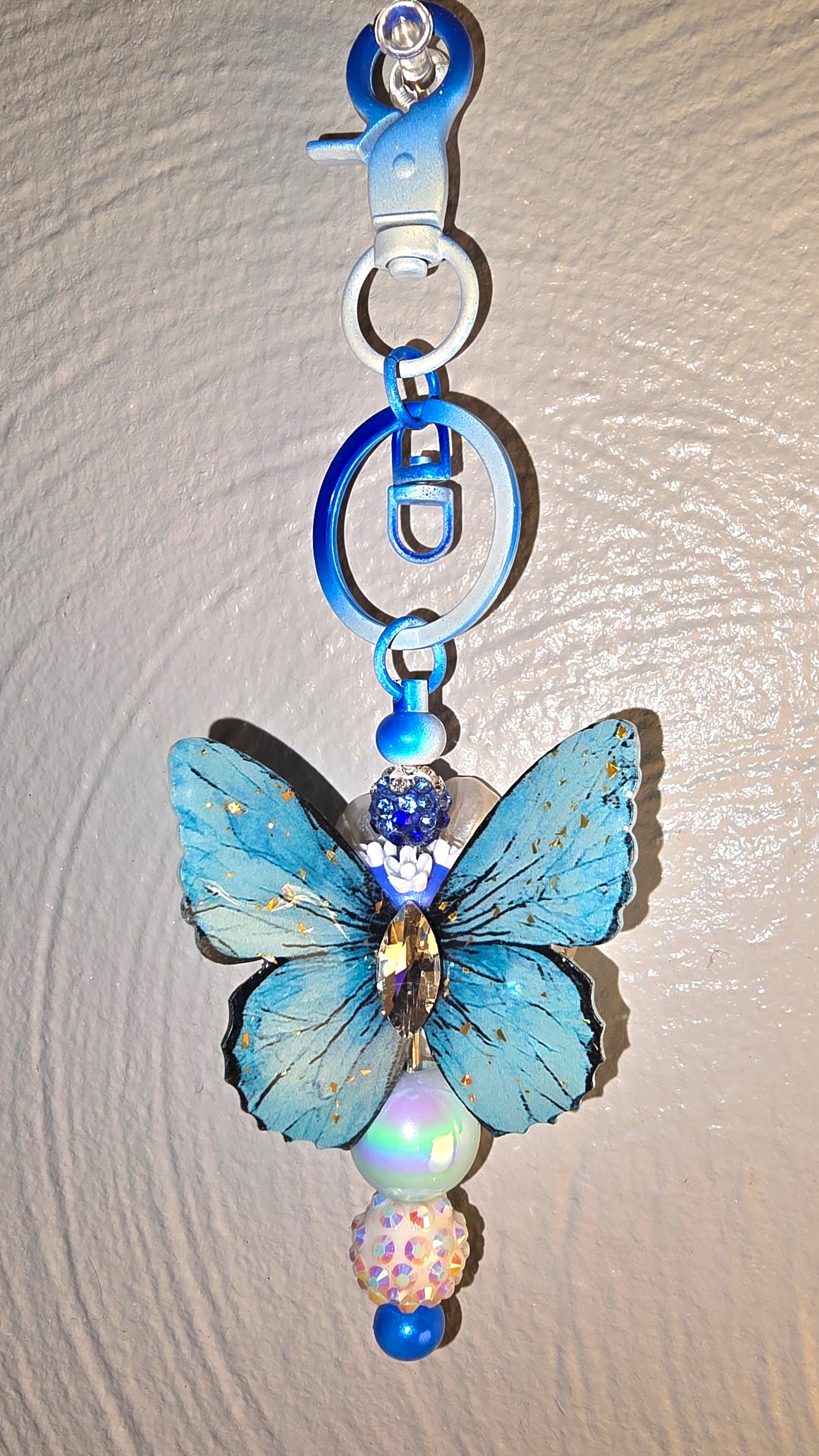 Papillon Bleu Keychain