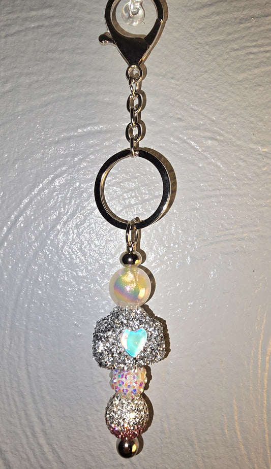 Heart of Glitter Keychain