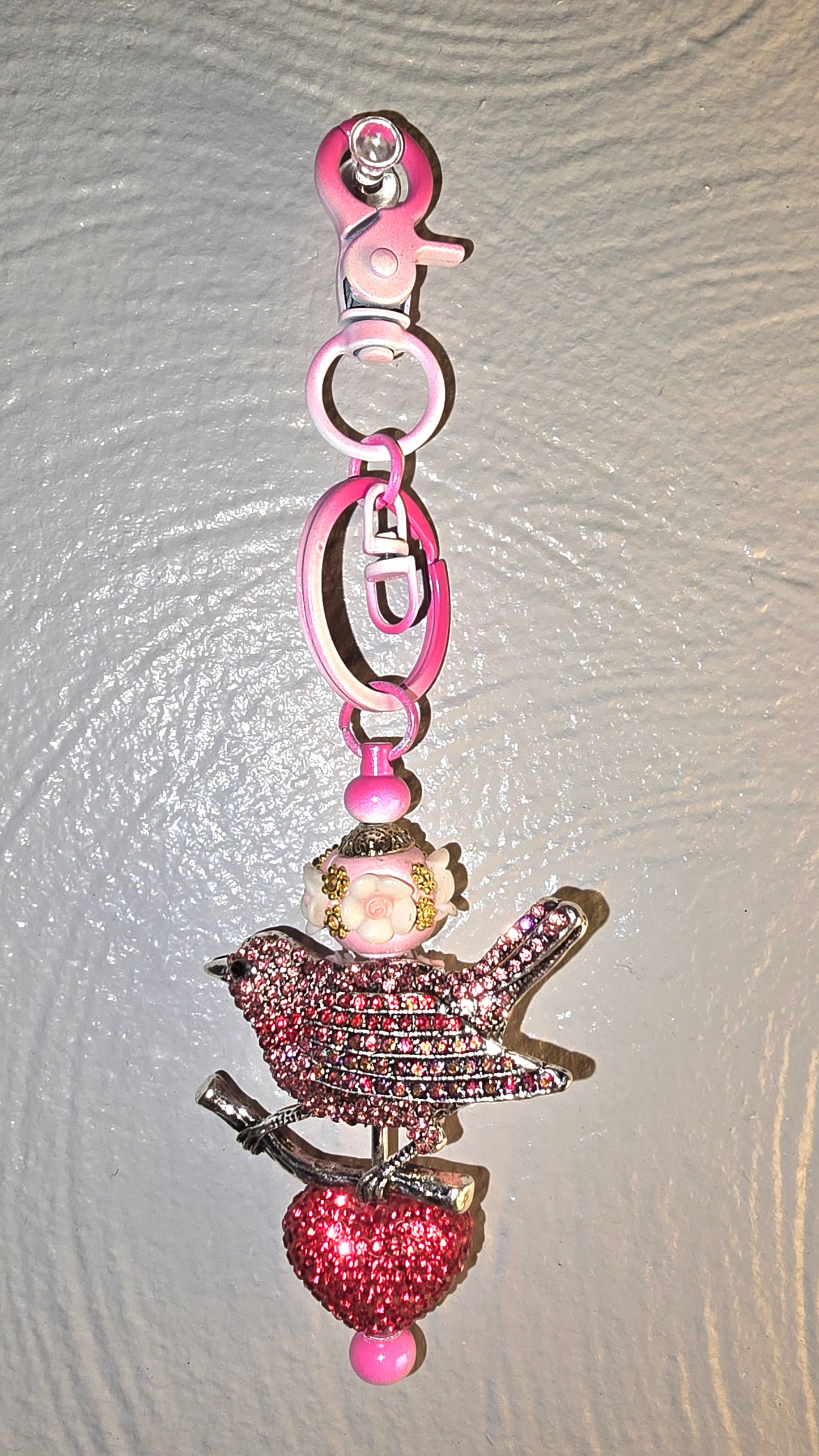 "Petal & Perch" Keychain