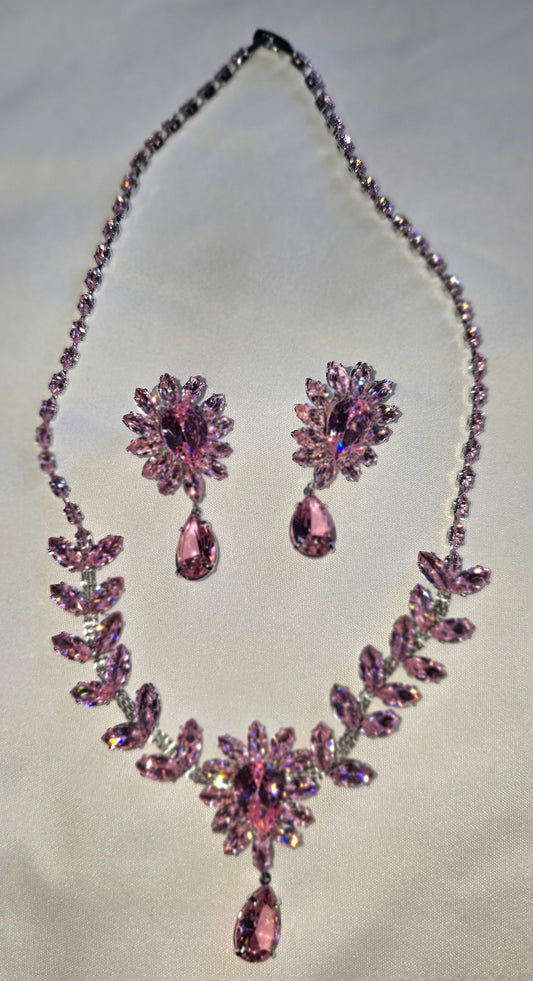 "Petal Whisper" Necklace/Earring Set