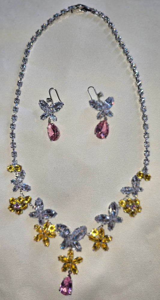 “Gilded Garden” Necklace/Earring Set
