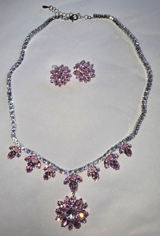 “Petal Prism” Necklace/Earring Set