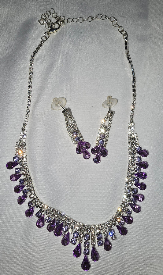 "Lilac Wishes" Necklace & Earrings Set