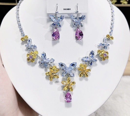 “Gilded Garden” Necklace/Earring Set