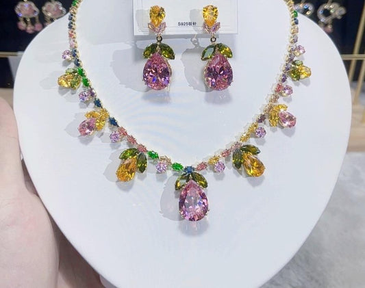 “Flora Fantasia” Necklace/Earring Set