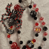 black red spider accessory chain