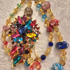 multicolor gems accessory chain