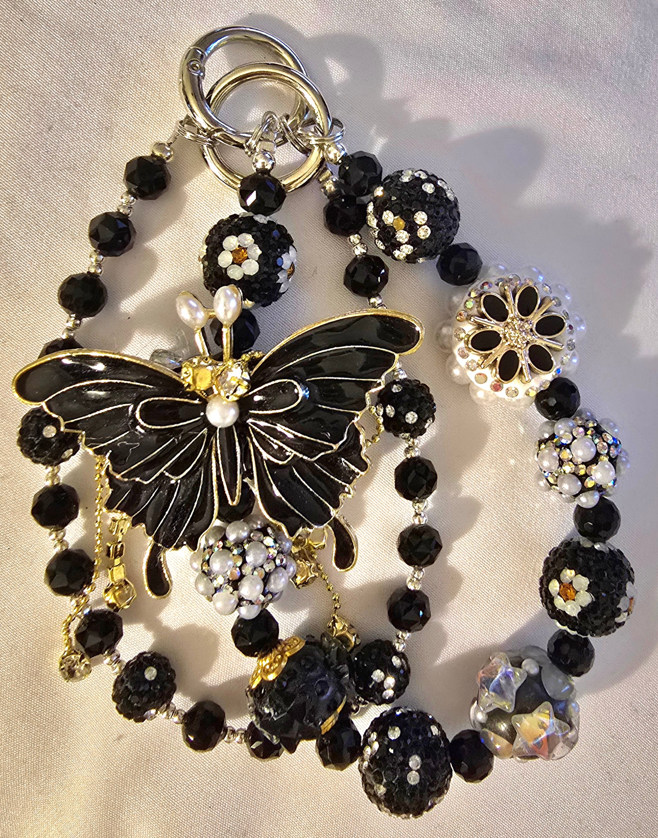 black butterfly accessory chain